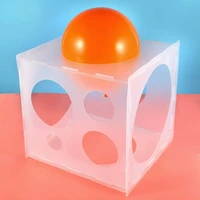 11 holes plastic balloon sizer box cube balloon size measurement tool for balloon decorations balloon arches balloon columns