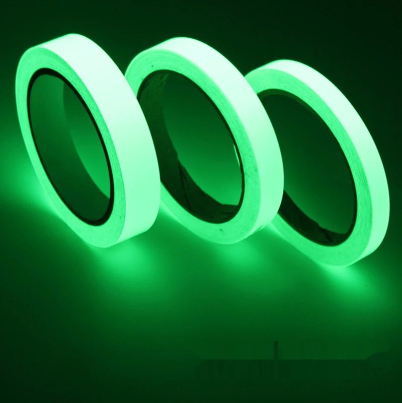 

Зеленая светящаяся лента 1,5 см * 3 м, самоклеящиеся светящиеся наклейки, декоративные флуоресцентные ленты для сцены, предупреждающие наклей...