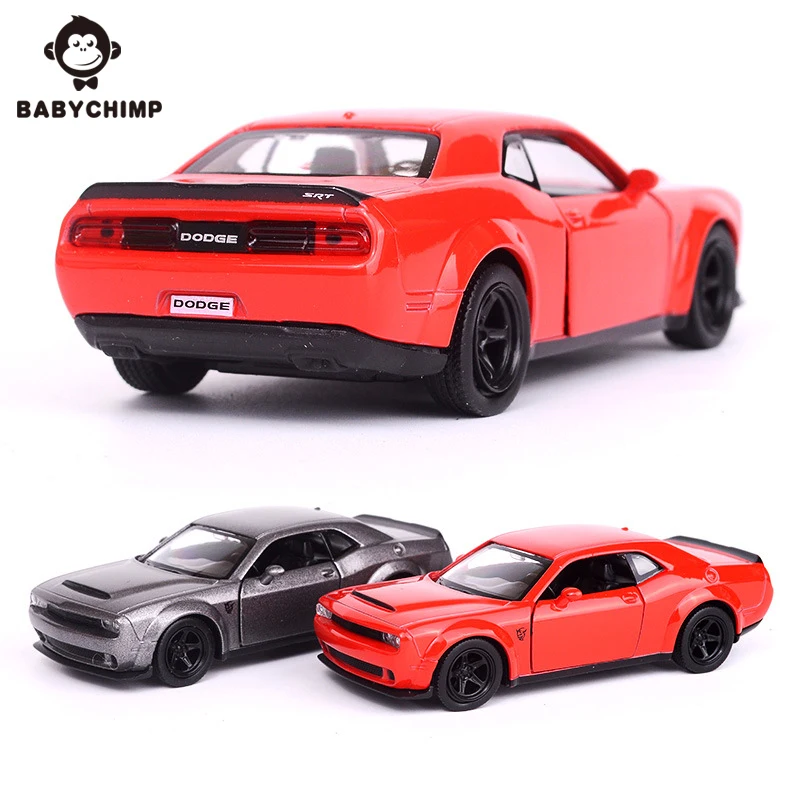 BABYCHIMP 1:36 Dodge Challenger SRT Demon спортивный автомобиль игрушка Моделирование