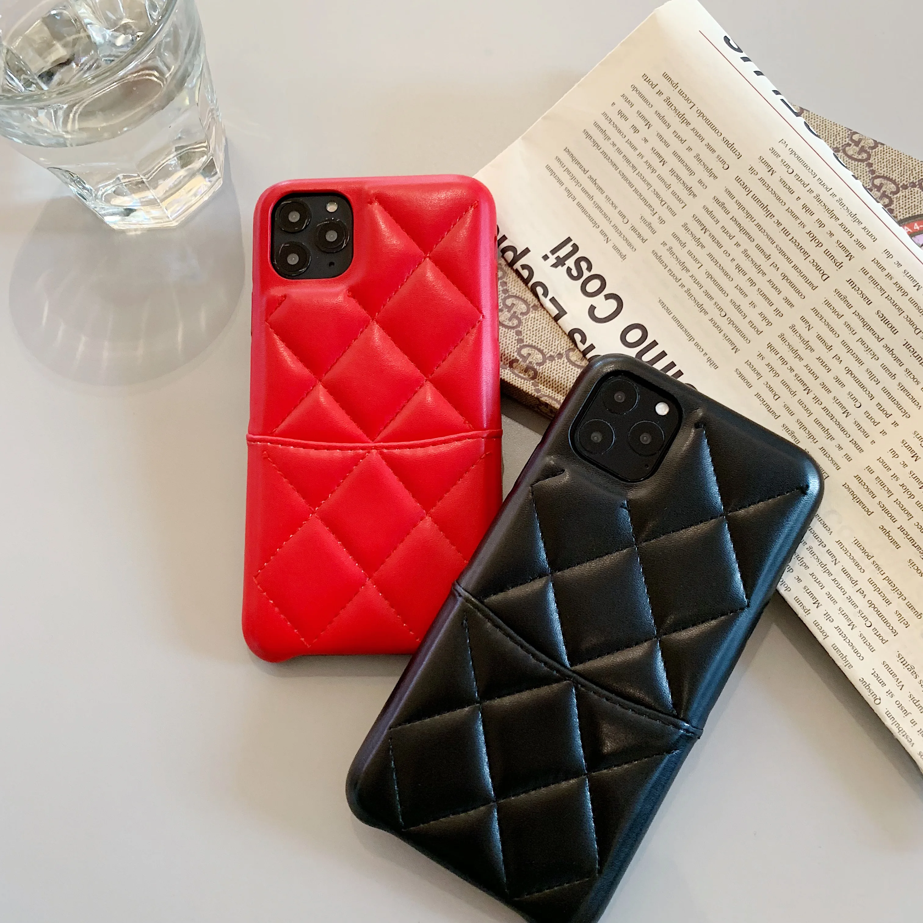 GOOYIYO-Роскошный кожаный чехол для телефона 11 Pro X XR XS Max 8 7 6 6s Plus с тиснением в виде