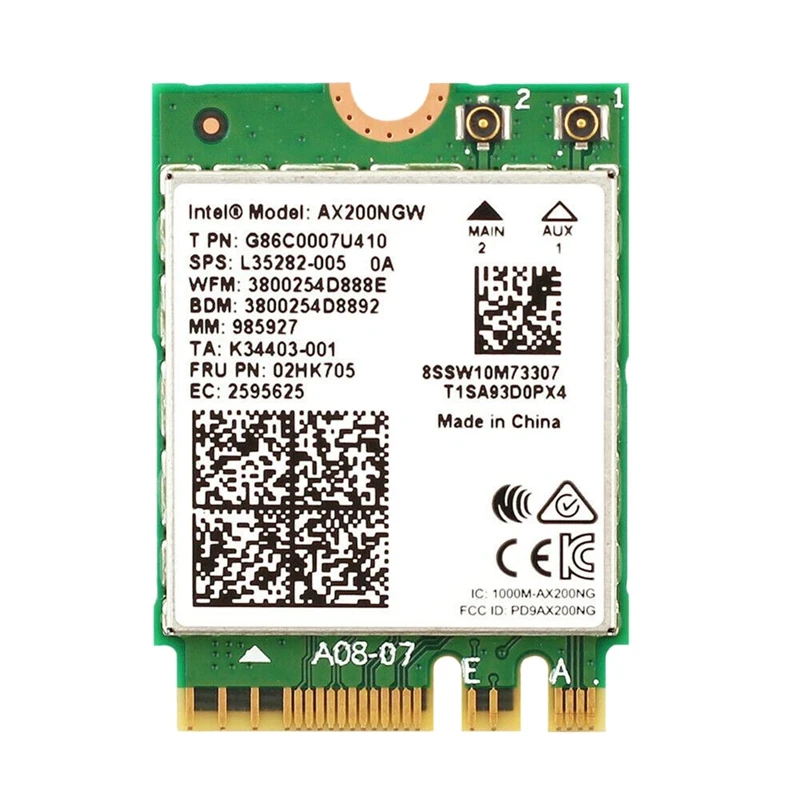 Двухдиапазонная Беспроводная AX200NGW 2 4 Гбит/с 802.11Ax Intel AX200 WiFi карта Bluetooth 5 0 для Windows