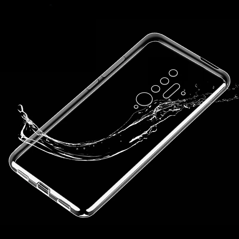 

2PCS for iPhone 11 12 Silicone Case Fashion Silm Clear Soft TPU Phone Cover for iPhone 12 Mini Shockproof Phone Case Funda Shell