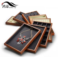 wooden jewellery look pallet ring storage tray necklace pendant brooch display box compartment empty tray jewelry box organizer