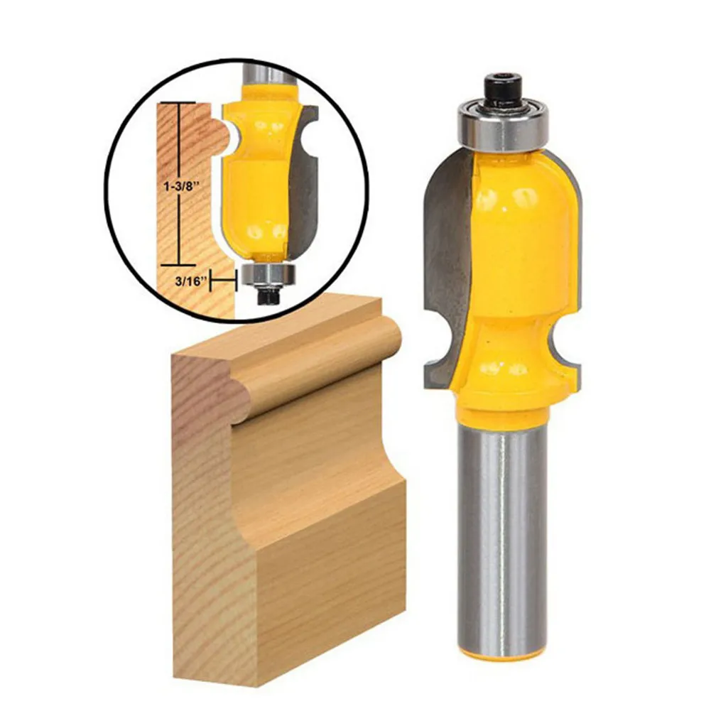 

5pcs Handdrail Router Bit Anti-Kickback Design5 Optional Sizes Cemented Carbide