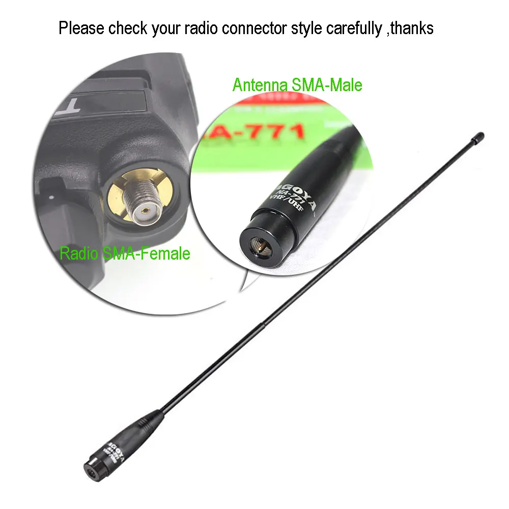 NAGOYA NA-771 Dual Band SMA-M мужской телевизионные антенны для Yaesu Vertex VX-3R VX-7R ZT-2R PX-2R UV-985 TH-UVF8D TH-UV8000D