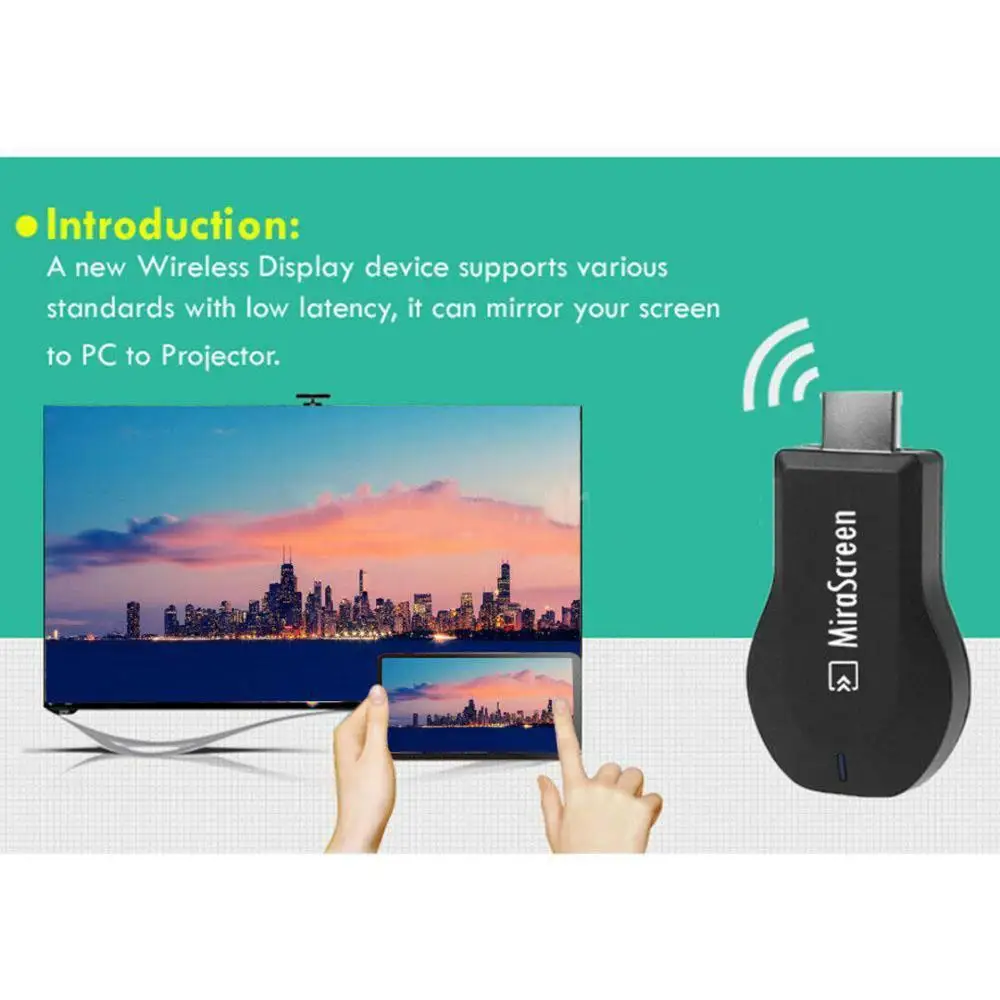Miracast Dongle DLNA Airplay IOS Android OTA WiFi HDMI 1080P Media Share|Сетевые карты| |