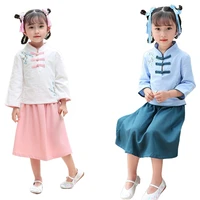 2021 new girls hanfu chinese style ancient costume girls suit dress childrens costume ancient princess costume