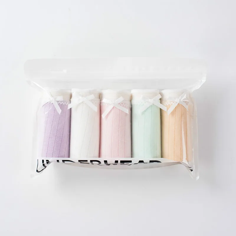 Трусы женские х/б бесшовные 5 шт./лот | Женская одежда