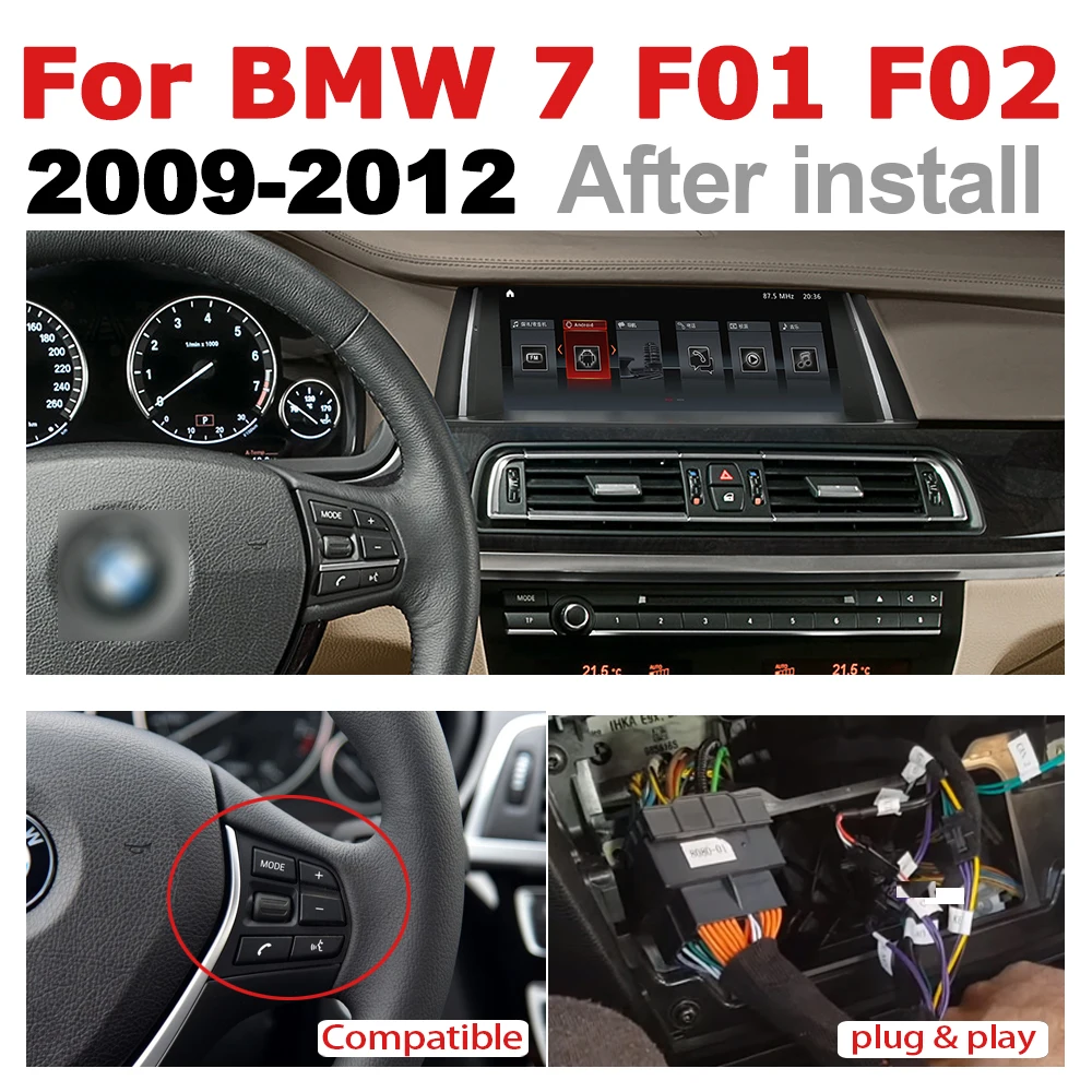 Автомобильный мультимедийный плеер с GPS навигацией для BMW 7 Series F01 F02 2009 2010 2011 2012 CIC