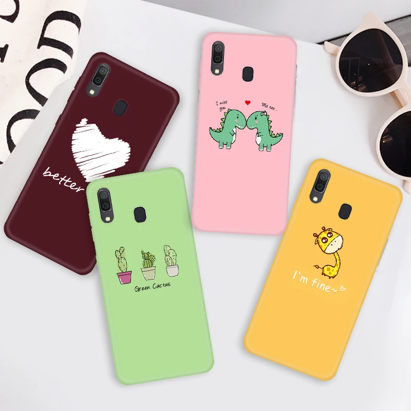 Милый стильный мультяшный чехол для телефона Samsung Galaxy A10 A20 A30 A40 A50 A60 A70 M10 M20 M30 M40