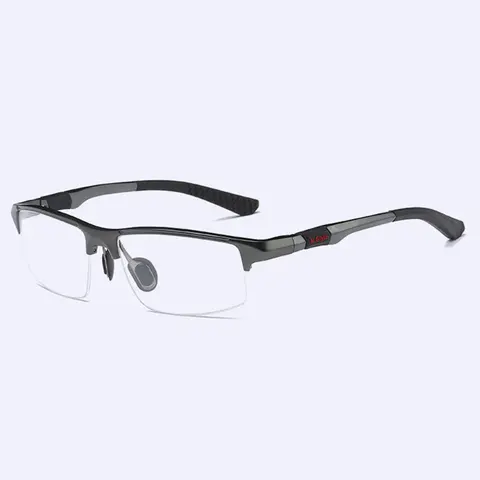 3121 оптическая оправа для очков для мужчин, очки по рецепту, Полуободковые мужские очки, оправа из сплава, очки