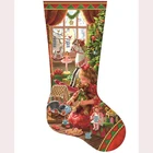 Бриллиантовый рисунок Рождество ботинки 5D сделай сам, полноразмерные стразы, вышивка крестиком, Алмазная мозаика, рождественский подарок