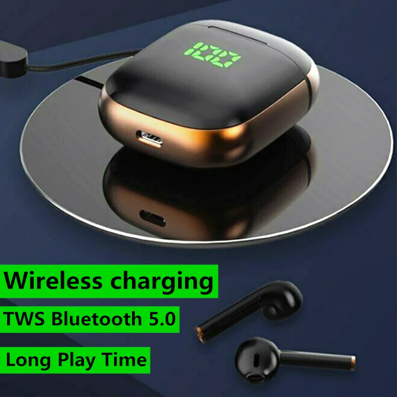 

Беспроводной зарядки наушники-вкладыши TWS Bluetooth 5,0 наушники True умные наушники-вкладыши TWS с Беспроводной наушники для геймеров наушники спор...