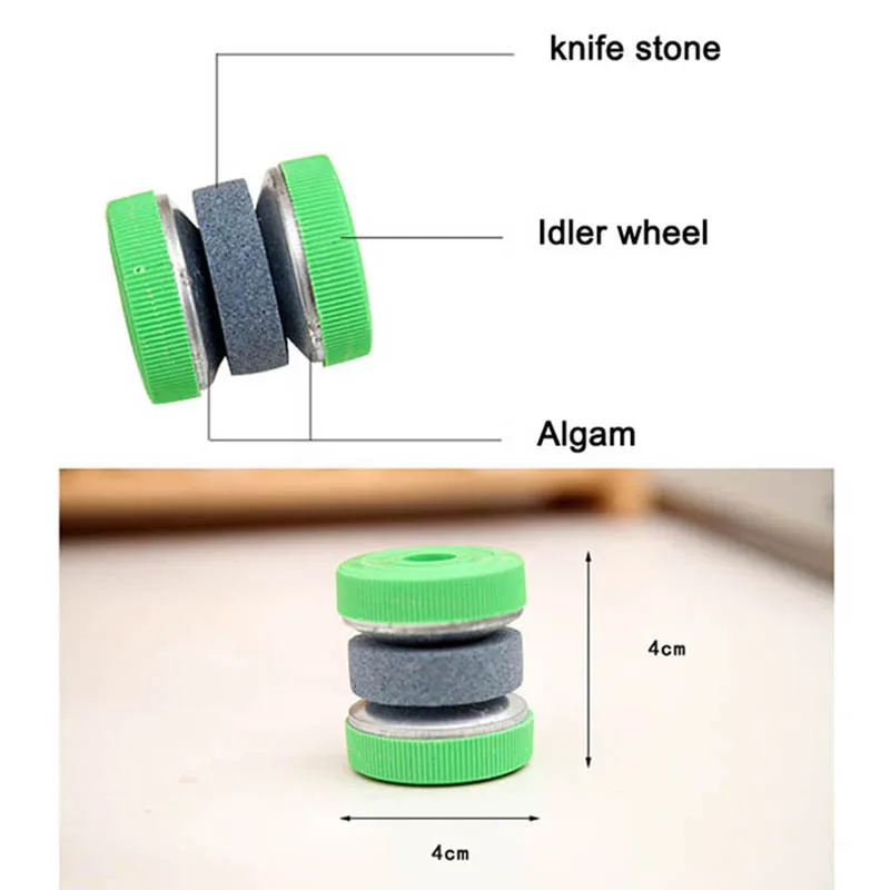 

Portable Knife Sharpener Grinder Fast Grinding Wheels Whetstone Mini Home Tools with Base Kitchen Accessories