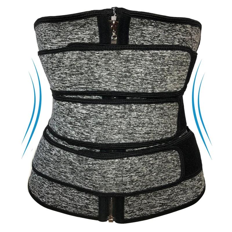 Мужской поясной тренажер с 3 ремнями шейпер тела неопреновый банный пояс для