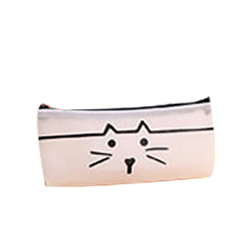 Силиконовый чехол для карандашей с милым котом Kawaii Girl PencilsBags прочный большой емкости школьные принадлежности канцелярские принадлежности для хранения ручек - Цвет: design 2