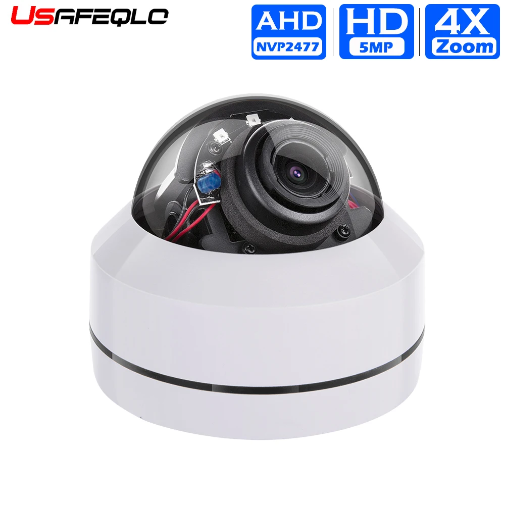 USAFEQLO купольная камера безопасности 5MP Super AHD 2 8 12 мм с переменным фокусным
