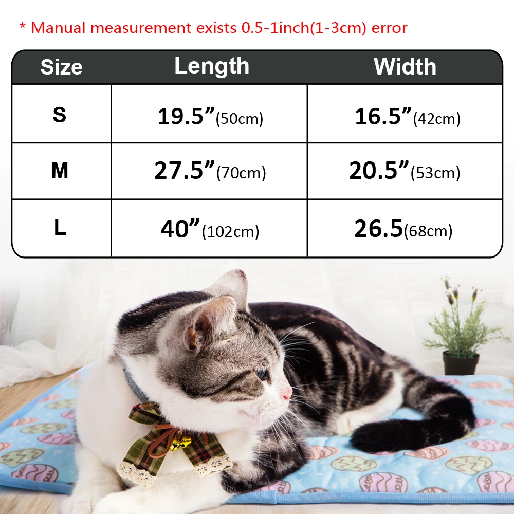 

Summer Cooling Mats Blanket Ice Pet Dog Bed Mats For Dogs Cats Sofa Portable Tour Camping Yoga Sleeping Pet Accessories