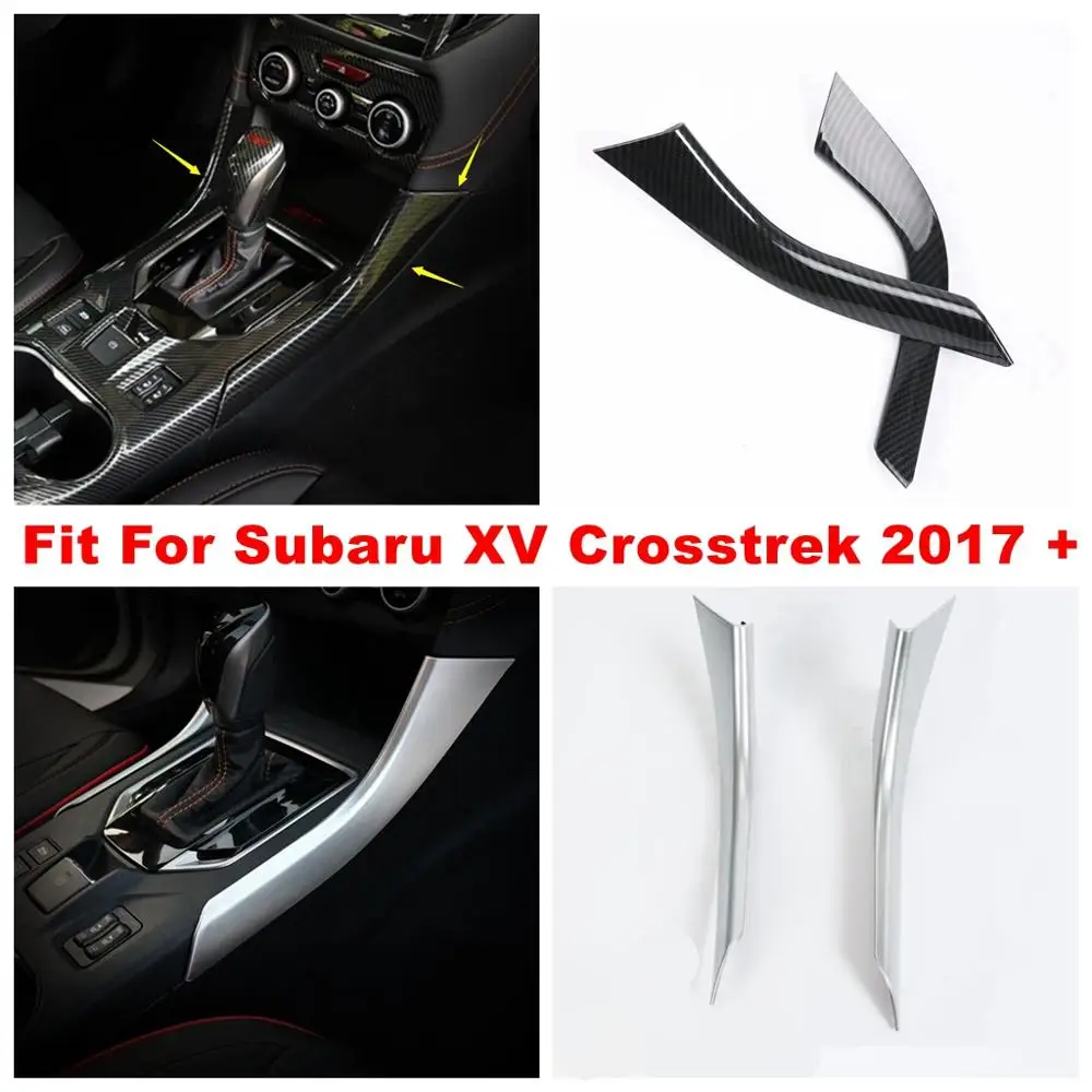 

Side Center Control Stalls Gear Box Shift Decoration Strip Cover Trim Fit For Subaru XV Crosstrek 2017 - 2021 Interior Refit Kit