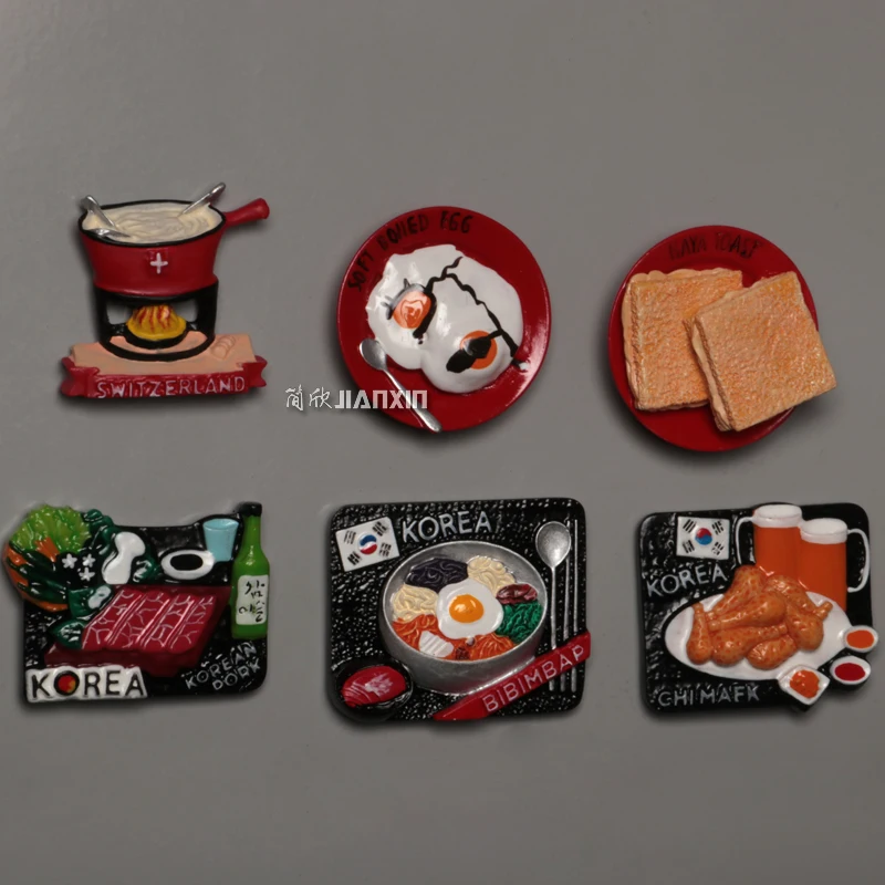 Магнит на холодильник в японском стиле корейский магнит для еды креативный