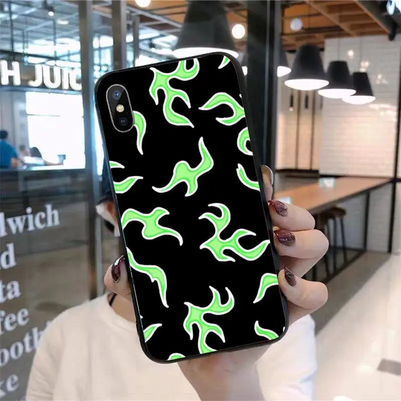 

Blue Flame Fire Phone Case for iPhone 11 12 pro XS MAX 8 7 6 6S Plus X 5S SE 2020 mini