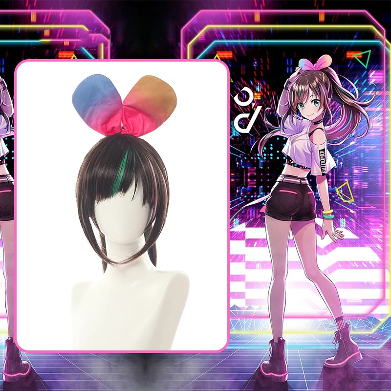 Новинка 2019 головной убор для косплея Kizuna AI первый живой косплей YouTuber Hello World 65 см