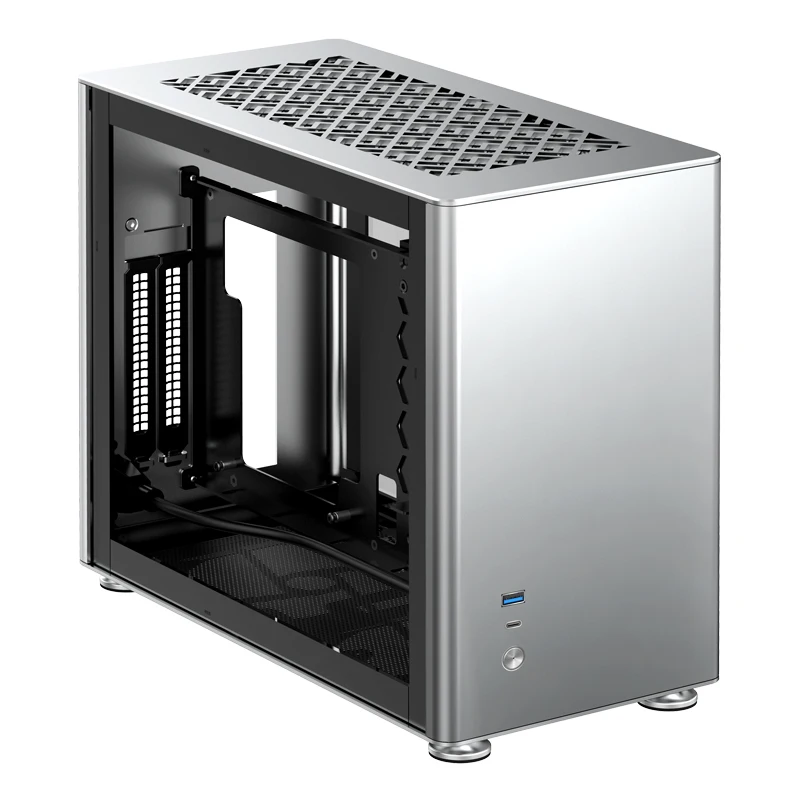 Шасси Jonsbo A4 Silver A4S ITX поддержка 240 водяных охлаждений блок питания для настольного