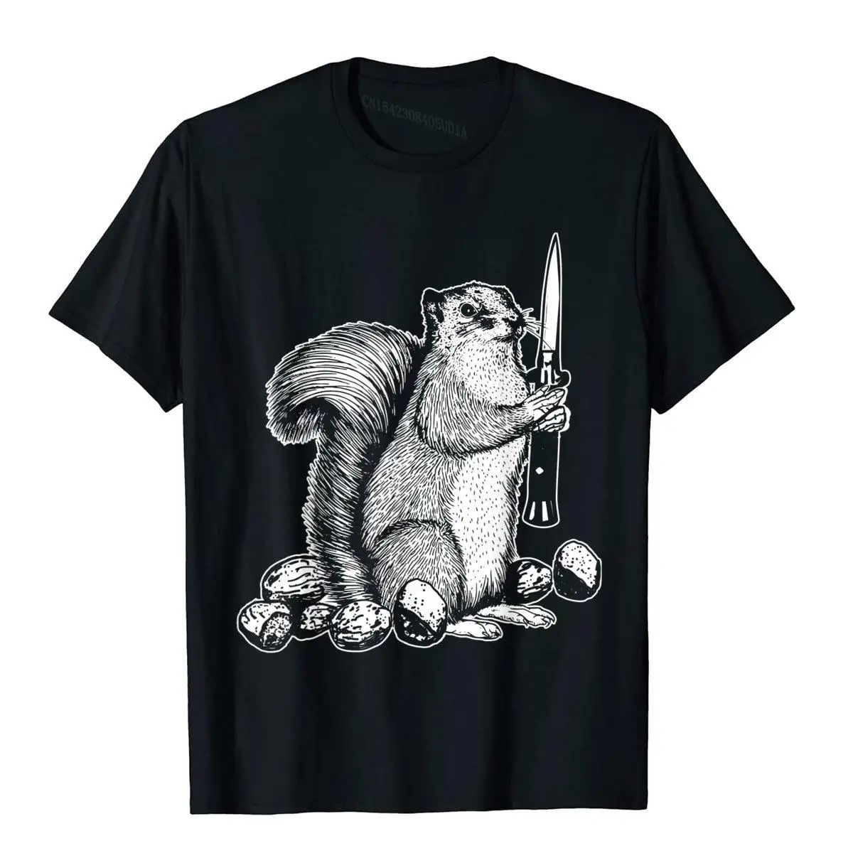 

Funny Don't Touch My Nuts Funny Squirrel Joke Sarcasm T-Shirt Hip Hop Cotton Men's Tops Tees Leisure Oversized T Shirt