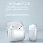 Защитный чехол для Apple Airpods 3, беспроводная гарнитура с Bluetooth, Прозрачные Жесткие чехлы из поликарбонатаТПУ для AirPods