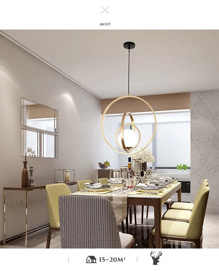 

Nordic minimalist restaurant chandelier modern bar counter bedside chandelier creative personality designer cafe lamp