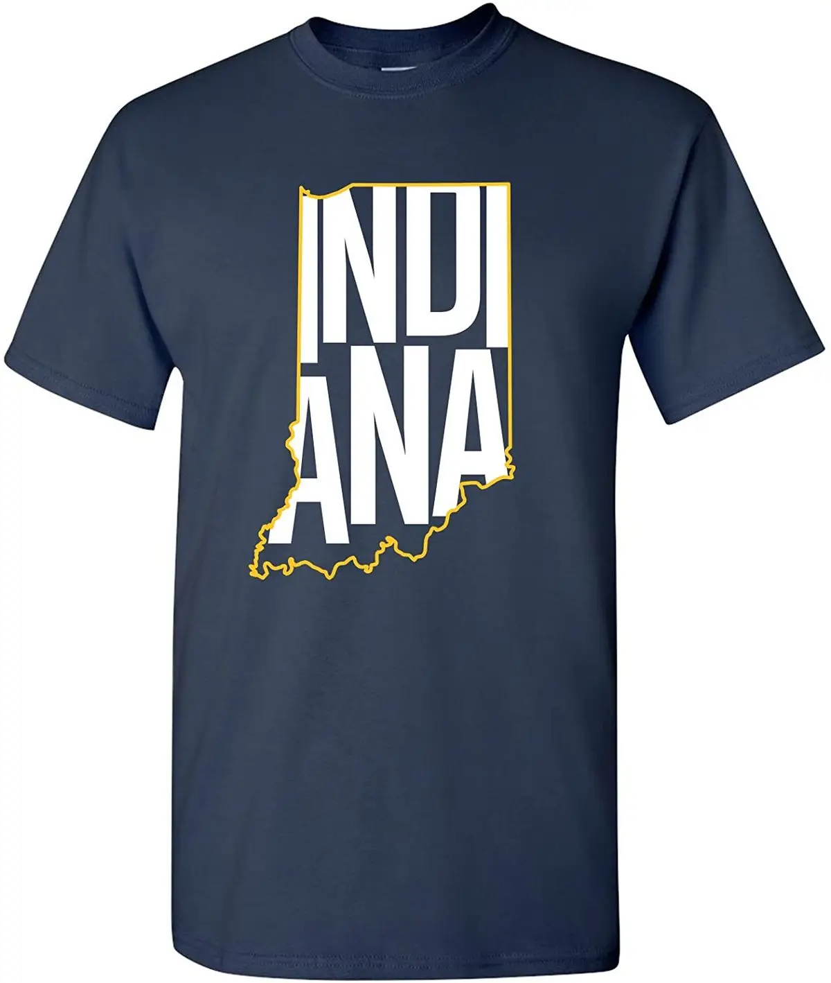 

Campus Apparel Basketball State Outline Basic Cotton T-Shirt Streetwear Tops Cool Tees Breathable Harajuku Funny Print Tshirts