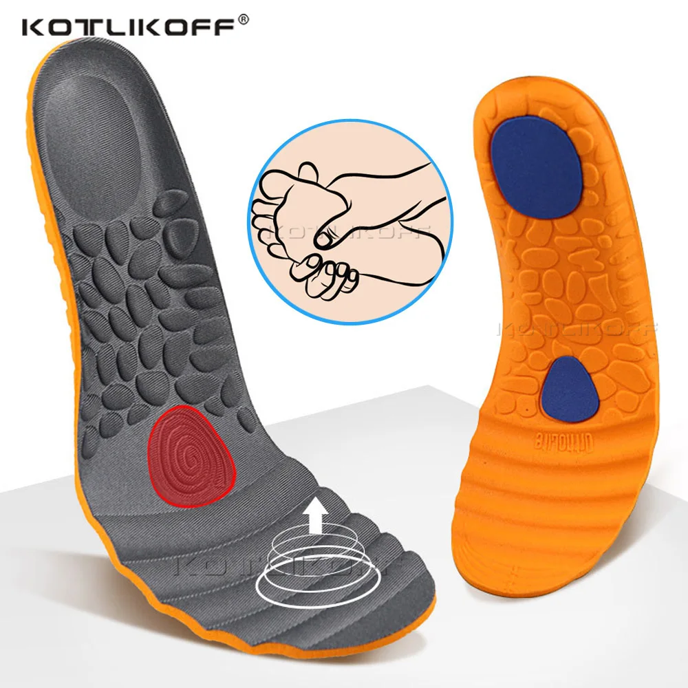 Cuttable Memory Foam Sports Running Shoe insoles Free Size Men Women Orthotic Arch Support Sport Shoe Pad Soft Insert Cushion