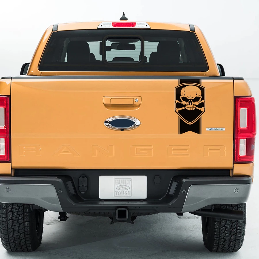 Бесплатная доставка 1 шт. значок с черепом на переднюю дверь персональный