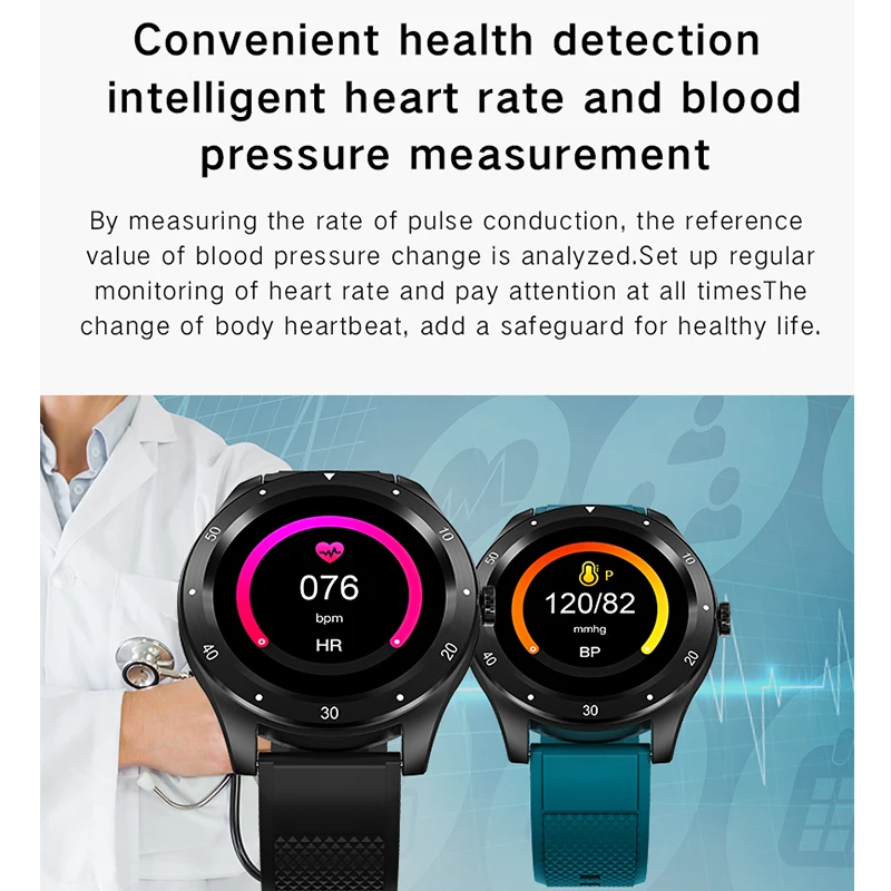 Лидер продаж умные часы с круглым экраном 1 3 дюйма мужские Bluetooth напоминанием о