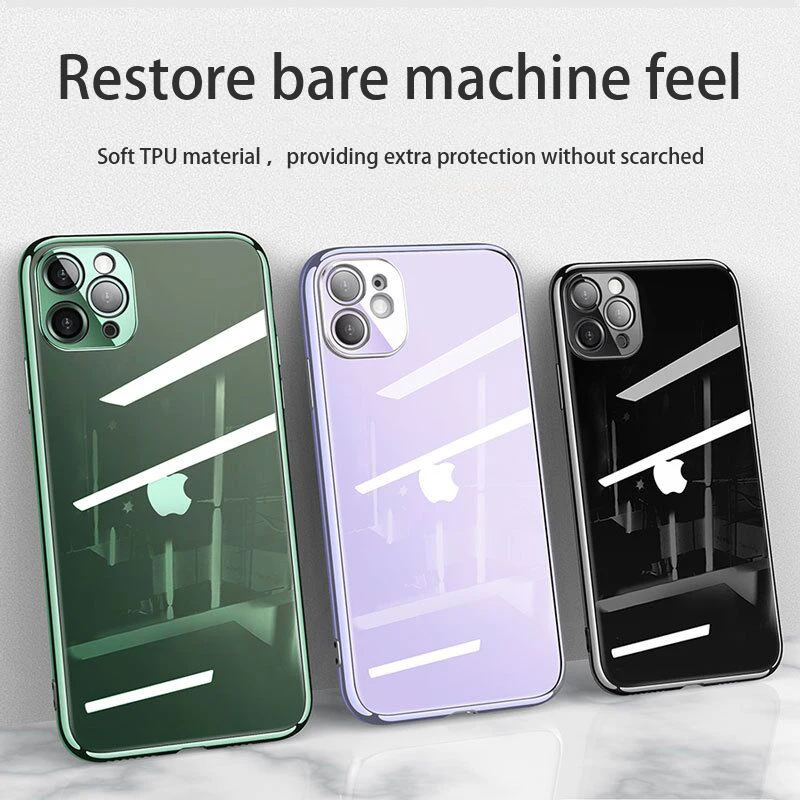 Новинка 2020 гальванизированный чехол для iphone SE2 11 pro max мягкий силиконовый X XR XSMAX