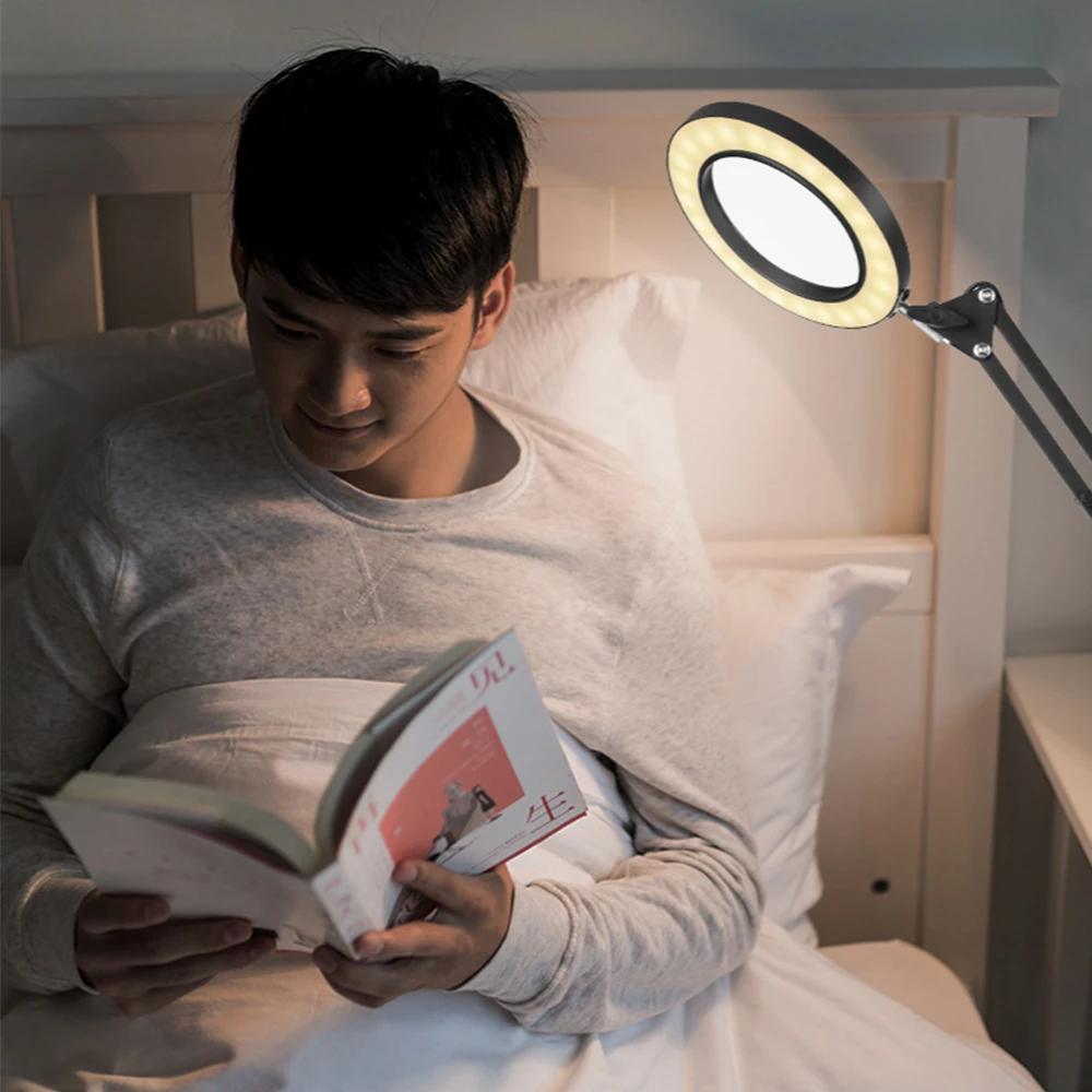 Складная профессиональная Настольная лампа с 10-кратным увеличительным стеклом