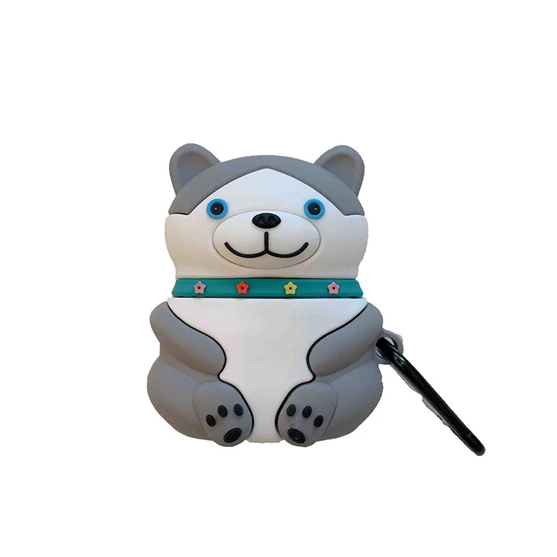 

Cute Dog Headphone Case Cartoon Silicone Protection Earphone Cover For Apple Airpods Wireless Headset Lovely Puppy Fashion Gift