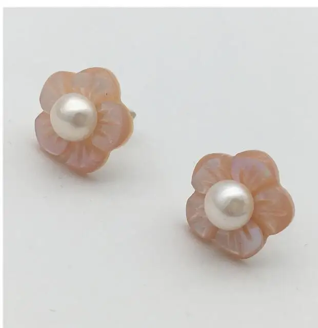 Новинка Туфли балетки ручной работы в режиме реального розовый виде ракушки 925