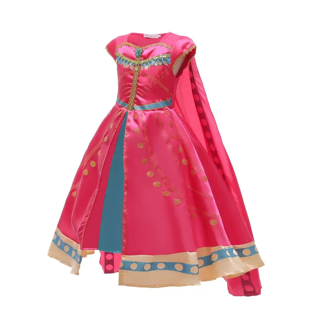 Детский карнавальный костюм для девочек жасмин платье принцессы Ролевой