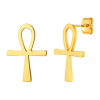 gift crescent moon starankh stud earrings 18k gold plated stainless steel earrings for women jewelry gift cp552