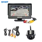 Автомобильная камера заднего вида DIYKIT, проводная, 4,3 дюйма, HD ЖК-дисплей, монитор заднего вида, автомобильная мини-камера заднего вида