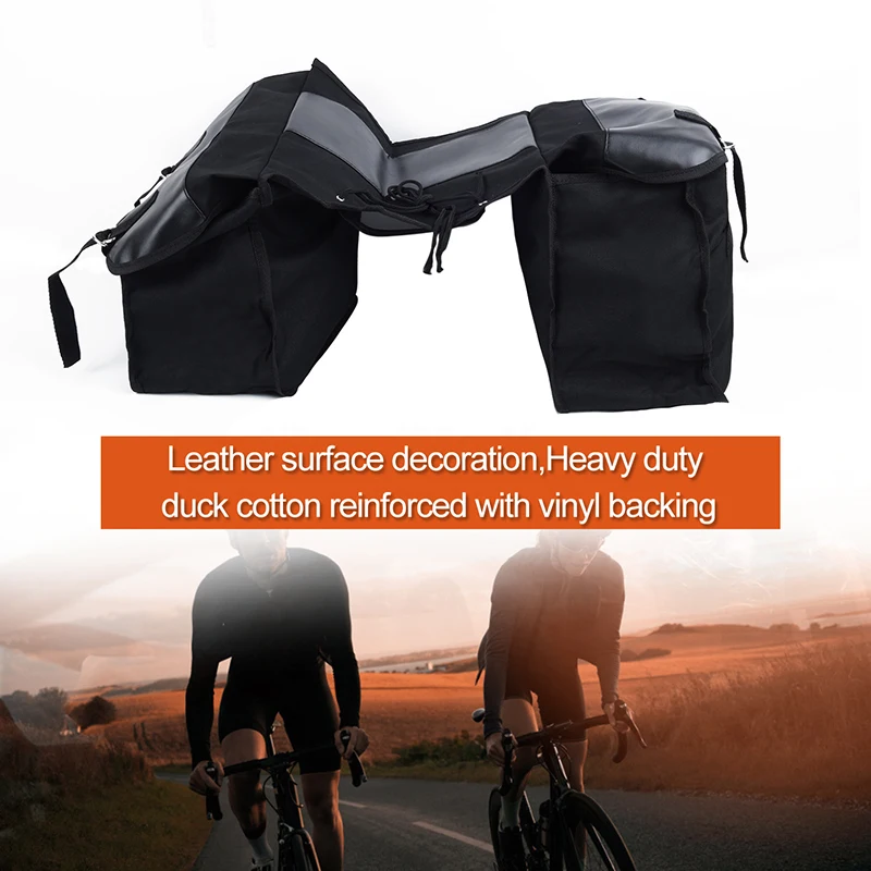 

Leather Motorcycle Bag Canvas 38*13*28.6cm Ropes Accessories Spare Set
