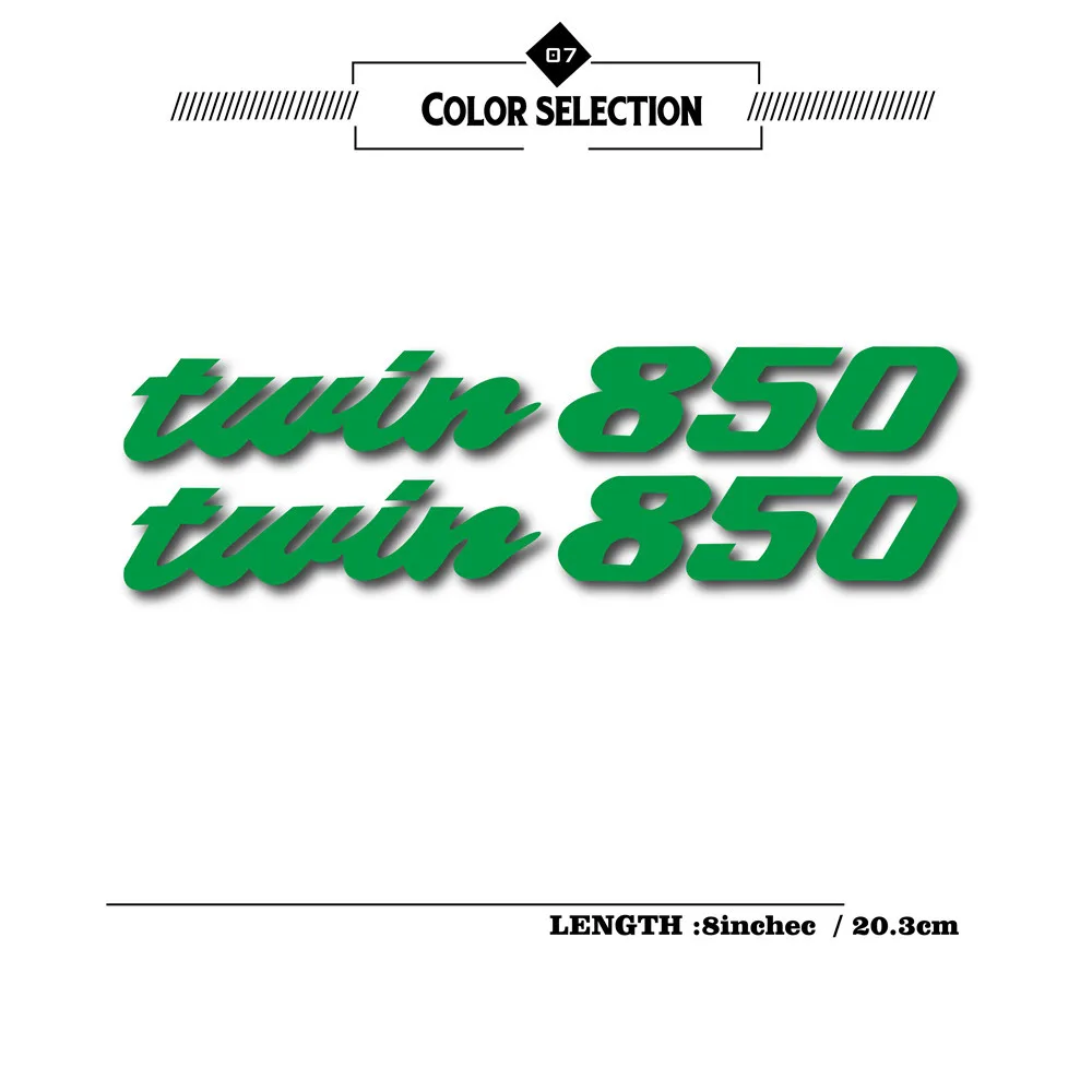 

NEW Motorcycle fuel tank sticker wheel helmet MOTO waterproof reflective logo for yamaha twin850 moto sticker twin850
