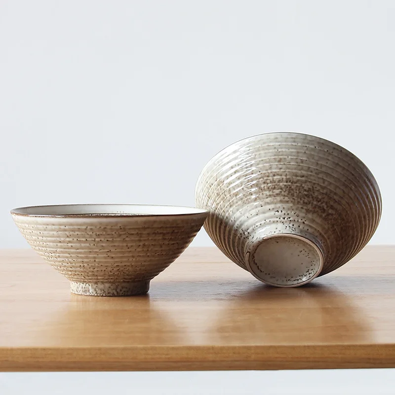 Японский стиль булочная чаша Большая пищевая Нескользящая нить дизайн бытовой