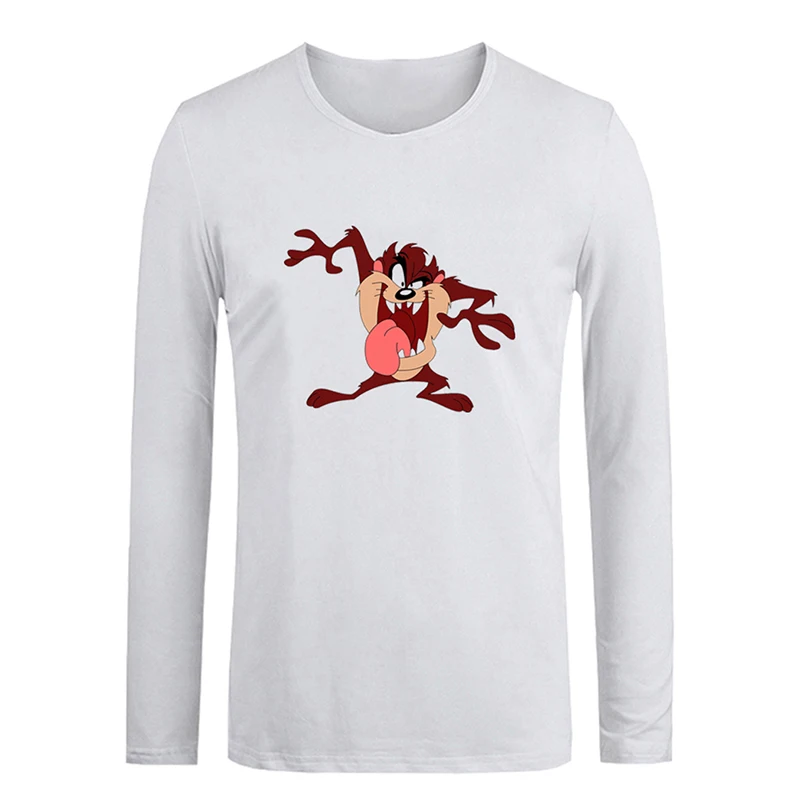 jfRW1347C Porky Pig Looney Tunes Hungry Taz Mania Looney Tunes Дизайнерская мужская футболка с принтом для парней футболка с графическим принтом хлопковые футболки с длинными рукавами - Цвет: jfRW1347C