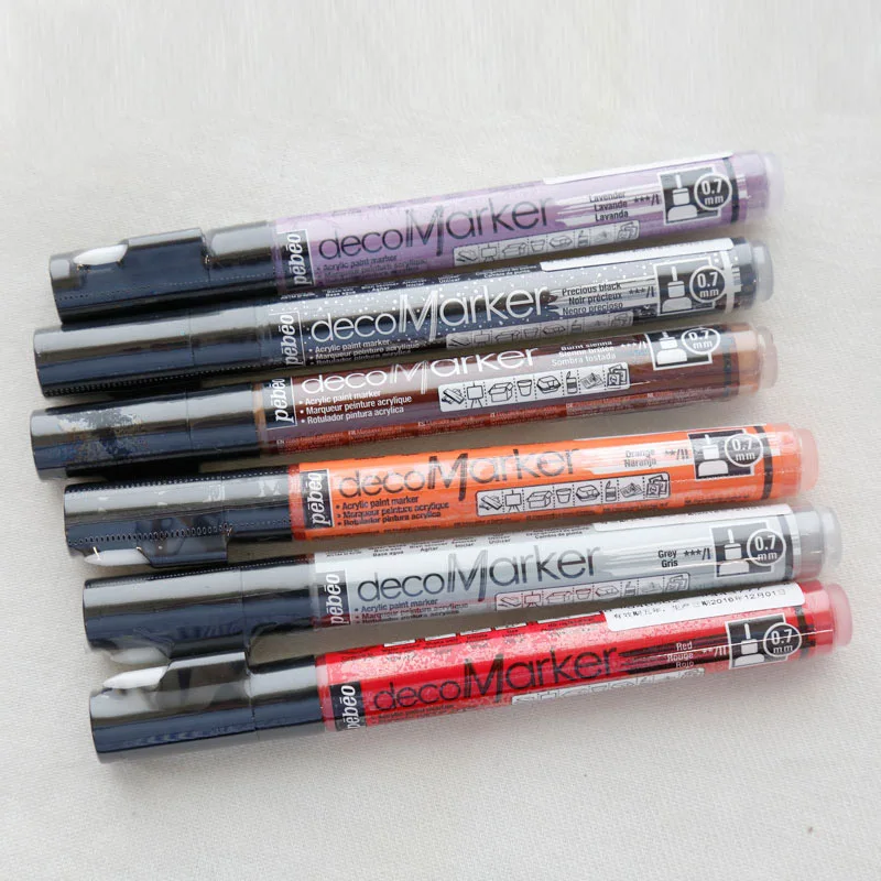 Французский оригинальный маркер Pebeo для акриловой краски ручная работа сделай