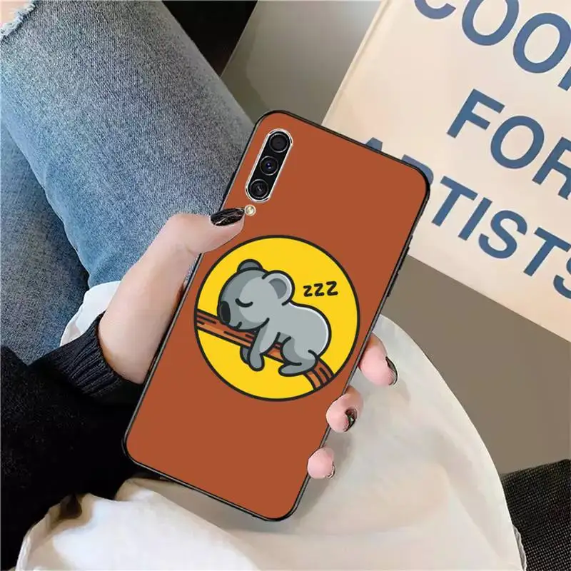 

koala Animal sleeping lovely painting Phone Case For Samsung galaxy S 9 10 20 A 10 21 30 31 40 50 51 71 s note 20 j 4 2018 plus