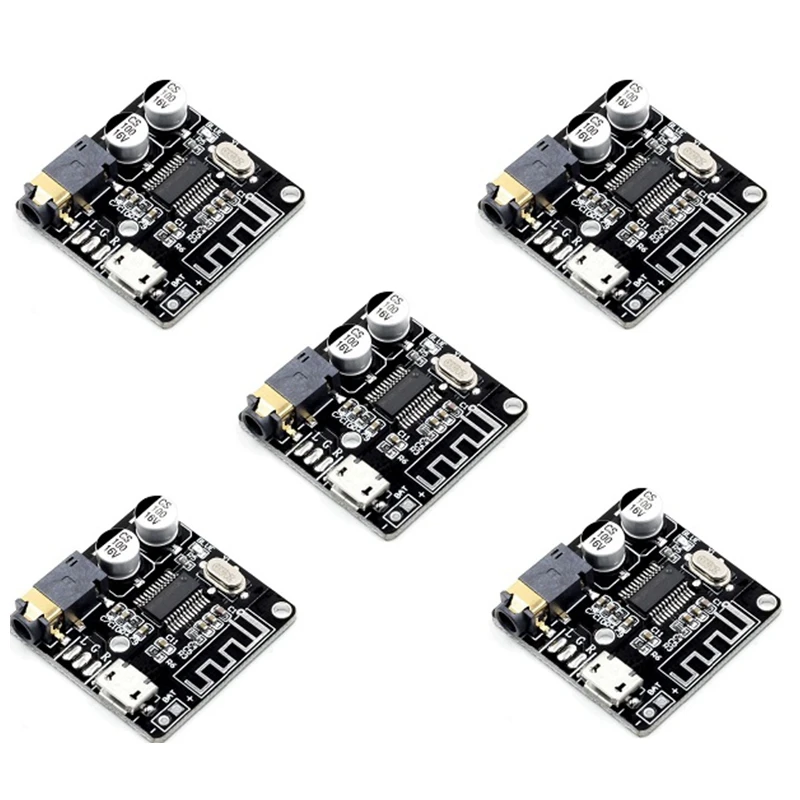 5PCS VHM-314 Mini Bluetooth 5.0 o Receiver Module MP3 Lossless Decoder Board 3.7-5V Wireless Stereo Output Amplifier
