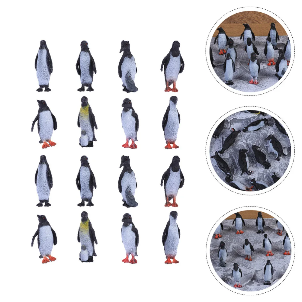 

24Pcs Penguin Model Ocean Animal Penguin Figure Model Realistic Animal