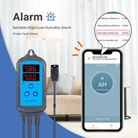 inkbird ihc 200 wifi digital remote control humidity controller dual outlet pre wired humidistat with highlow humidity alarm